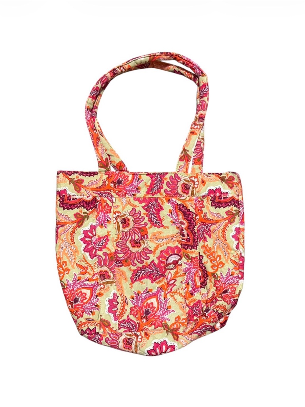 World Vision Paisley Tote Bag in Pink & Orange